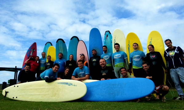 Cours de Surf lors du WEA 2013
